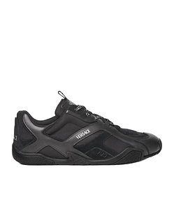 Versace Galaxia Panelled Lace-Up Sneakers