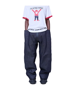 Walter Van Beirendonck Embossed Square-Leg Jeans