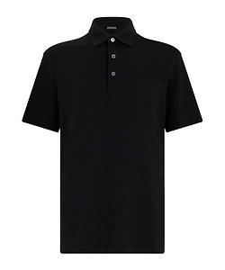 Zegna Chest-Pocket Short-Sleeve Polo Shirt