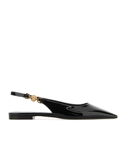Versace Square-Toe Slingback Ballerinas