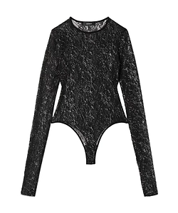 Metallic Lace Bodysuit