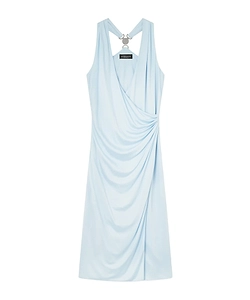 Versace V-Neck Midi Dress