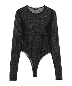 Polka-Dot Bodysuit