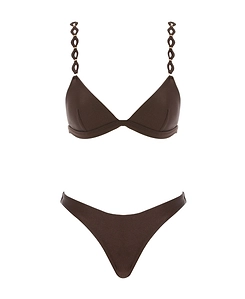 Adjustable Shoulder Strap Bikini Set