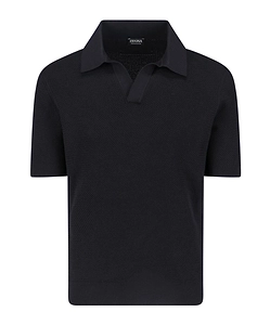 Zegna Short-Sleeved V-Neck Polo Shirt