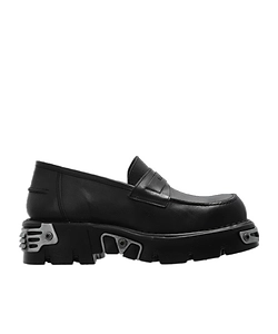 Logo-Embossed Leather Loafers