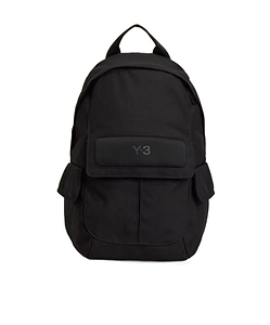 Y-3 Logo Pocket Canvas Backpack
