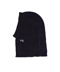 Y-3 Logo Embroidered Knitted Hood