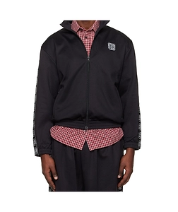 Vetements Logo Embroidered Zip-Up Jacket