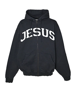Vetements Jesus Christ Zip Up Hoodie