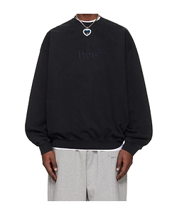 Paris Embroidered Long-Sleeve Sweatshirt