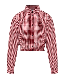 Vetements Checked Cropped Shirt