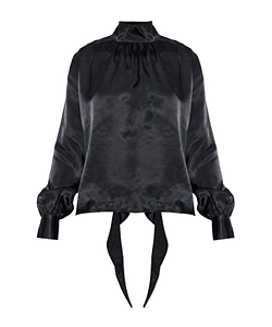 Vetements High-Neck Open-Back Top