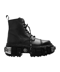 X New Rock Destroyer Leather Boots