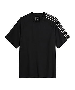 Y-3 Raw Edge 3-Stripes Short-Sleeved T-Shirt