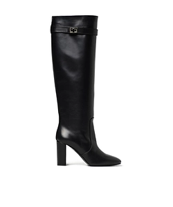 Round-Toe Knee-High Boots