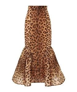 Crushed Spliced Pencil Skirt