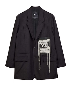 Y-3 Sport Uniform Patch Single Breasted Blazer