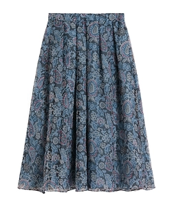 Paisley-Print Skirt