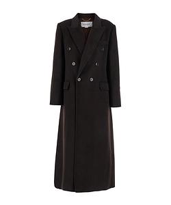 Double-Breasted Button-Up Coat