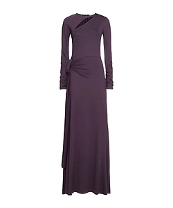 Draped Long Sleeve Gown