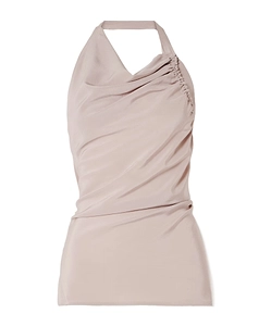 Draped Halterneck Top
