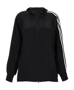 Y-3 Stripe Detailed Zip-Up Jacket