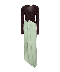 Fluid Jersey Knot Detail Gown
