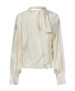 Gathered-Detail Asymmetric Blouse