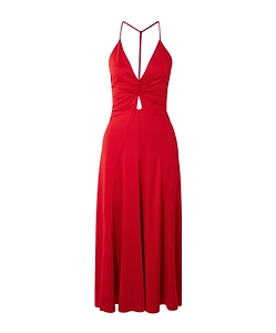 Hollow-Out Pleated Dress