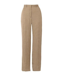 Printed Straight-Leg Casual Pants