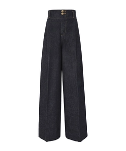 Zimmermann Hypnotic Denim Tailored Pants