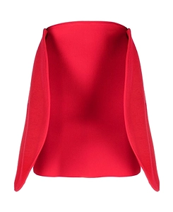 Victoria Beckham Circular 3D-Detailed High-Waist Mini Skirt