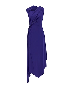 Victoria Beckham Fluid Drape Midi Dress