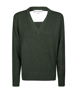 Victoria Beckham Cut-Out Detailed Knitted Jumper