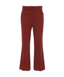 Victoria Beckham Pressed Crease Flared Trousers