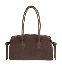 Brioche Suede-Finish Tote Bag