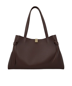 Gyoza Tote - Espresso Pebble Grained Leather