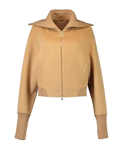 Wool-Blend Cropped Jacket