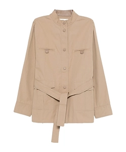 Button-Up Belted Coat