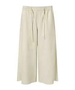 Drawstring Leather Trousers