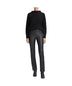 Flared Leather Trousers
