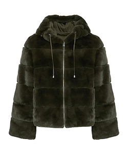 Yves Salomon Reversible Hooded Fur Jacket