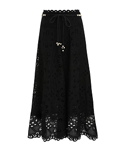 Zimmermann Rhiannon Embroidered Skirt