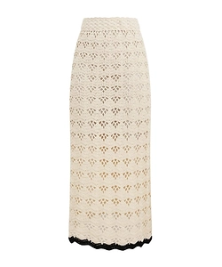 Zimmermann Rhiannon Crochet Midi Skirt