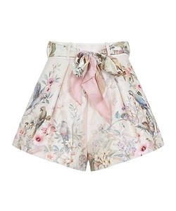 Zimmermann Rebellion Tuck Floral Printed Shorts