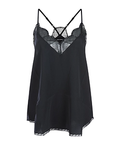 Zadig & Voltaire Christy V-Neck Lace Top
