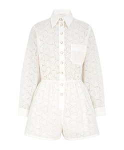 Crush Embroidered Playsuit