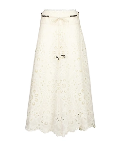 Zimmermann Rhiannon Embroidered Skirt