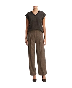 Front Pleated Wool Casual Pants